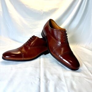 Florsheim Brown Leather Cap-Toe Oxford Dress Shoes Mens 7